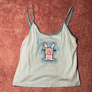 Happy Bunny Not Listening Sleep Tank Top